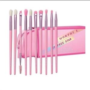 Morphe x Jeffree Star 10 piece  Pink Brush Collection NWT